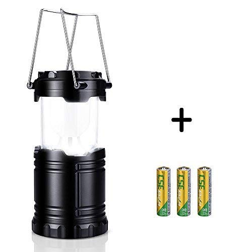 Camping Lantern, Thuctek 6 LED Ultra Bright Portable Camping Lantern with 3 AA Batteries - Survival Kit for Hurricane, Emergency, Storm, Power Outage