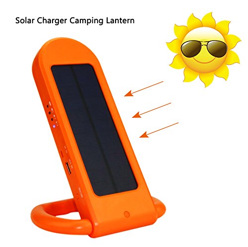 XINBAOHONG Solar Powered Portable LED Camping Lantern, Collapsible USB Rechargeable Flashlight and Emergency Phone Charging, Camping Lighting for Outdoor Night Hiking Camping Tent Hunting Hurricane.