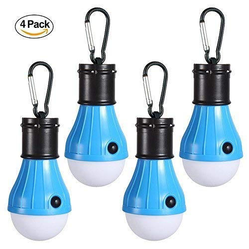 LED Camping Light, LENPOW Portable Tent Lantern 4 Modes Emergency Lamp Bulb, Bug Out Bag Equipment for Outdoor Activities Backpacking Hurricane Snowstorm Outage, Water Resistant Night light