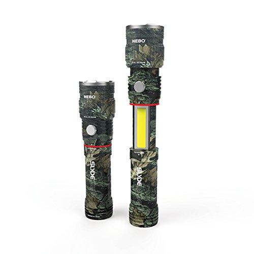 Nebo 6643 Slyde King CAMO Slide Side COB LED Flashlight Rechargeable Magnetic 330 Lumen