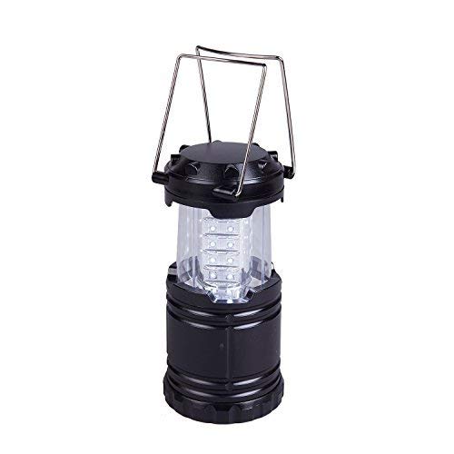 South To East Ultra Bright 30 LED Lantern, Lightly waterproof, Portable Outdoor LED Camping Lantern, Camping Survival Gear for Hiking, Emergencies, Outages, Collapsible (Black)