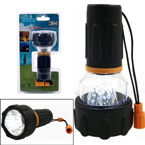 Dependable Happy Camper 3 LED Flashlight and Lantern Combo Bright & Powerful