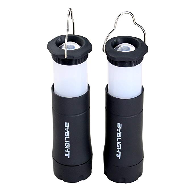 Lantern Flashlights, BYBLIGHT 2 in 1 Camping Lantern and Flashlight with 3 Modes, Zoomable & High Output Bright for Camping, Hiking, and Emergencies