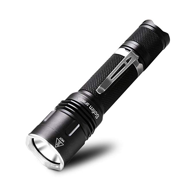 Sofirn SF36 LED Flashlight Powerful 1100 Lumens LED Flashlight Torch Cree V6 LED Compact Camping Emergency Searchlight IPX8 Waterproof Multiple Modes Powered by 1x 18650 Lithium Battery (Excluded)