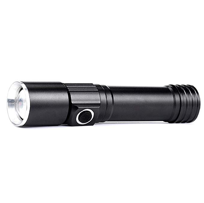 VIASA 4000LM Zoomable Magnetic END Flashlight Waterproof Torch Light Lamp 18650