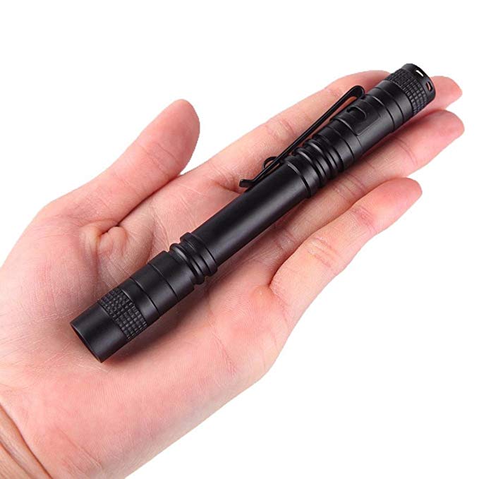 Mini Flashlight ,Welcomeuni 2*AAA CREE XPE-R3 LED 1200LM Lamp Clip Mini Penlight Flashlight Torch