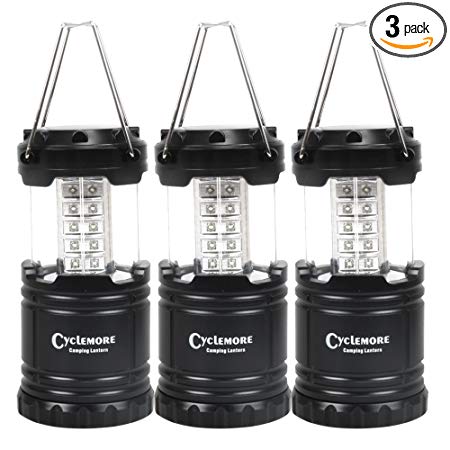 3 Pack,Portable LED Camping Lantern,Outdoor Flashlights.Water Resistant Ultra Bright 30 LED Lantern for Hiking,Emergencies,Hurricanes,Outages,Storms,Camping,Fishing.(Batteries Not Included)