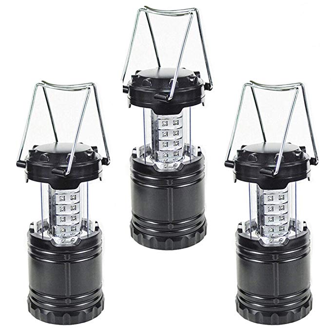 Camping LED Lantern Outdoor Collapsible Water Resistant Lanterns Flashlights for Hiking Emergency Hurricane Outage Tent