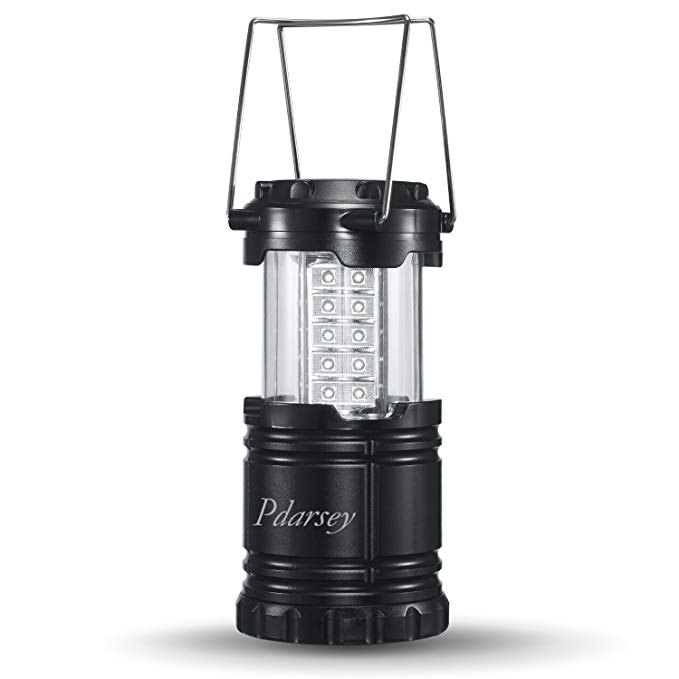 Padarsey Camping Lantern Ultra Bright LED Lantern Light Lamp Flashlight for Hiking, Emergencies, Hurricanes, Outages, Storms, Camping & Lightweight, Black