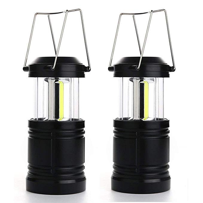 Portable LED Taclight Camping Lantern,COB Tactical Lantern with Collapsible Hook,Magnetic Base, Powered by AA Batteries for Camping,Tent,Hiking,Emergency