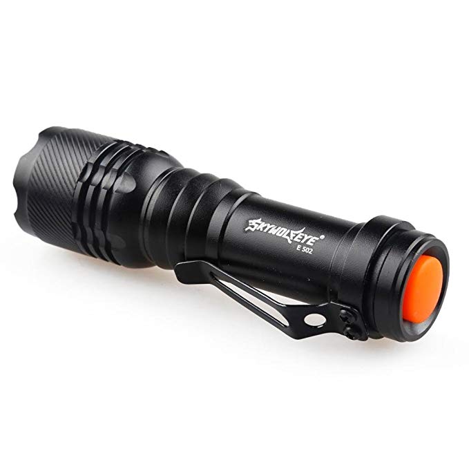 High Lumens Ultra Bright Flashlight,Promisen 2000LM Sky Wolf Eye CREE Q5 AA/14500 LED Flashlight Torch