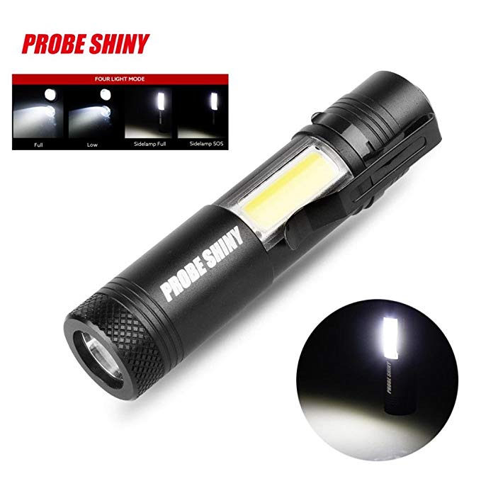 MChoice Super Bright XM-L Q5+Cob LED 4 Mode 3500Lm 14500 Flashlight Torch