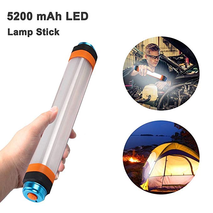 Veoker Portable Outdoor Camping Lantern Flashlight with Adjustable Brightness,5200mAh Power Bank,Mosquito Repellent,Camping Lamp for Emergency,Hiking,Fishing,Waterproof,6 Modes(White)