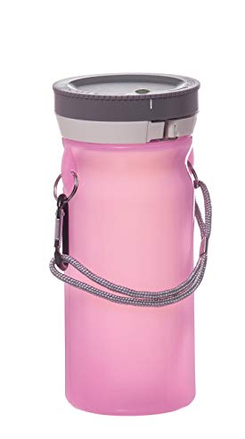 Firefly Pink Jar-Shaped Indestructible Silicone Battery Powered LED Emergency Power Light with Water-Tight Snap Top