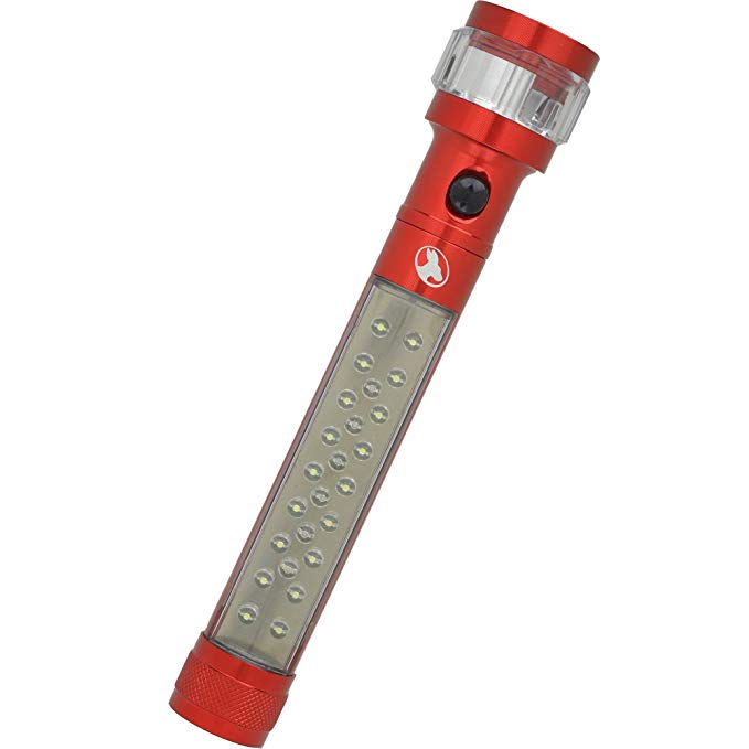 Outback Joey Utility Light 3in1 90 Lumen Flashlight Side Light Flashing Red Light and Magnetic Base Includes 3 AAA Alkaline Batteries