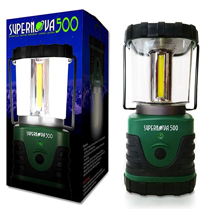 Supernova 500 Ultra Bright Camping & Emergency LED Lantern, Forest Green