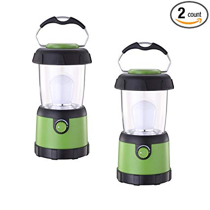 ZZD LED Camping Lantern Lights Water Resistant Small Lantern Flashlight for Emergency, Hurricane, Outage(4AA Battery Powered)