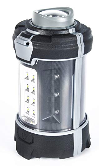 ePOWER 360 Black Widow (6015) Rechargeable LED Lantern with Removable LED Flashlight, 300-Lumens