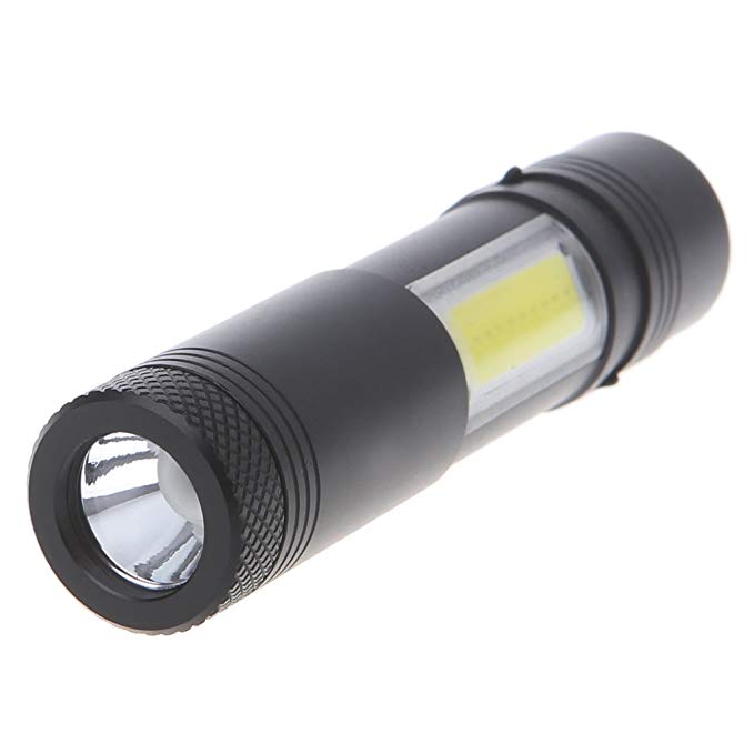 Buybuying 12000 Lumen Mini Flashlight XPE+COB LED Torch Lamp Penlight AA/14500 4 Modes Home Tool